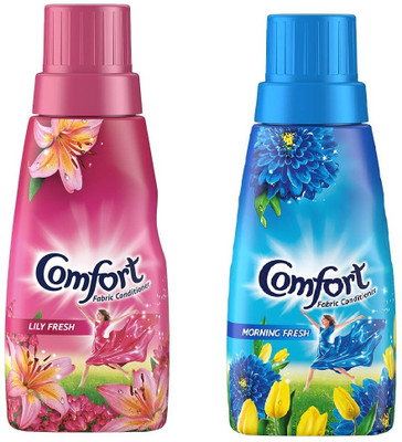 Comfort Fabric conditioner 210ml Morning fresh 1 unit and Lily fresh 1 unit (Total-02)(2 x 210 ml)