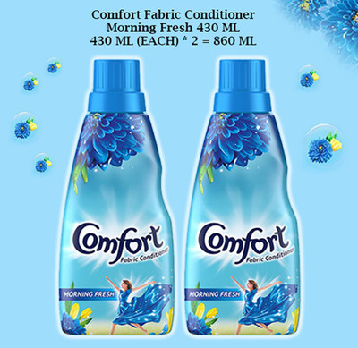Comfort MORNING FRESH FABRIC CONDITIONER 430ML EACH(2 x 430 ml)