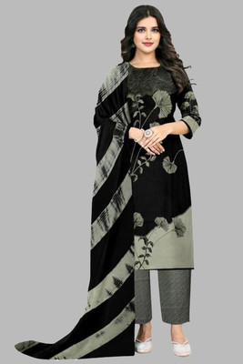 SIMPLYETHNIC Crepe Printed Salwar Suit Material