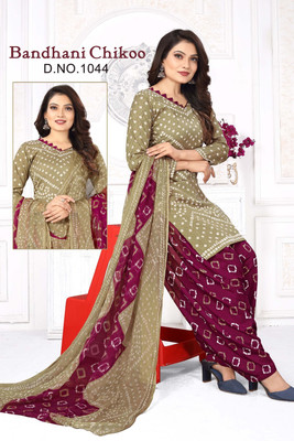 DnVeens Crepe Printed Salwar Suit Material