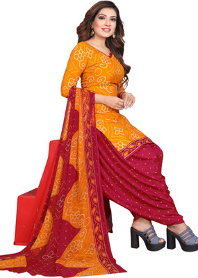 ANIRAV Crepe Printed Salwar Suit Material