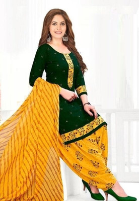 Surat Honeyfashion Crepe Printed Salwar Suit Material