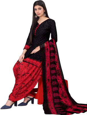 Stree Crepe Printed Salwar Suit Material