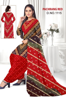 DnVeens Crepe Printed Salwar Suit Material