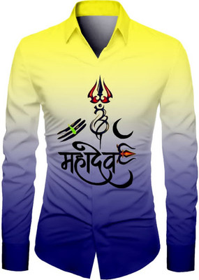 JRKENTERPRISE Men Printed Casual Blue Shirt