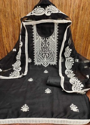 Jasol NX Cotton Blend Embroidered Salwar Suit Material