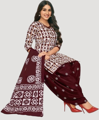 Surat Honeyfashion Crepe Printed Salwar Suit Material