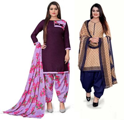 PARADISE PRINTS Cotton Blend Printed Salwar Suit Material