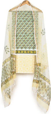 Hastkala Pure Cotton Floral Print Salwar Suit Material