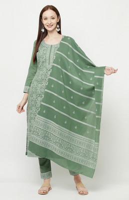 Afsa Pure Cotton Self Design Suit Fabric