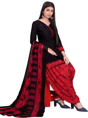 THIRA Crepe Floral Print Salwar Suit Material