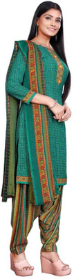 Threads Crepe Printed Salwar Suit Material