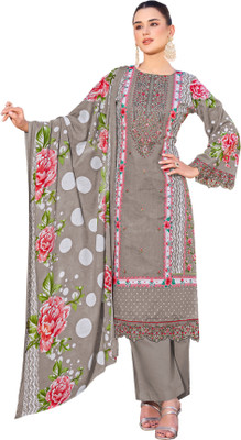 HouseOfCommon Pure Cotton Embroidered Salwar Suit Material