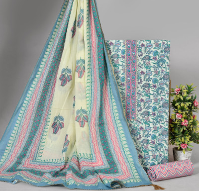 Hastkala Pure Cotton Printed Salwar Suit Material