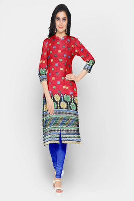 PRIDE SALES Cotton Linen Printed Kurta & Churidar Material