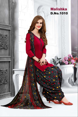DnVeens Crepe Printed Salwar Suit Material