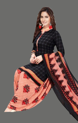 Hidhasha Crepe Printed Salwar Suit Material