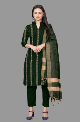 Apnisha Pure Cotton Striped Salwar Suit Material