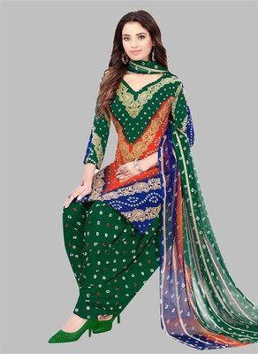 ANIRAV Crepe Printed Salwar Suit Material