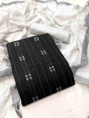 Zanzar Enterprise Pure Cotton Self Design Salwar Suit Material