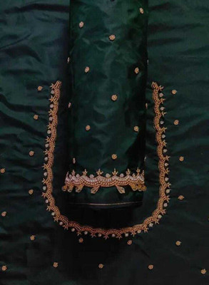 SAINAGARMENTS Art Silk Embellished Blouse Material