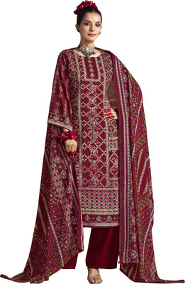 HouseOfCommon Viscose Rayon Printed Salwar Suit Material