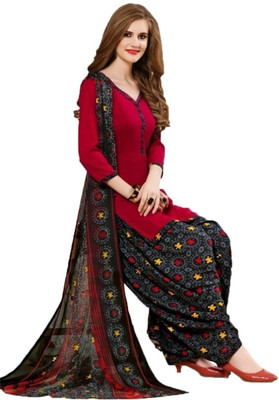 SIMPLYETHNIC Crepe Printed Salwar Suit Material