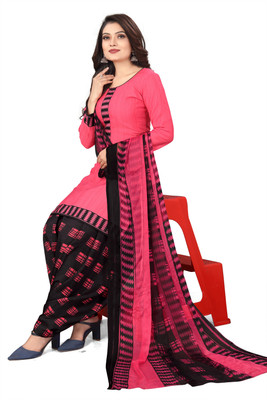 pgf Cotton Blend Printed Kurta & Patiyala Material
