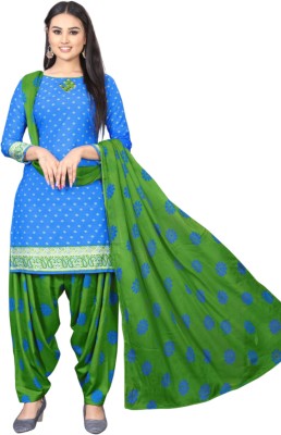 AYKA CLOTHINGS Crepe Printed Salwar Suit Material