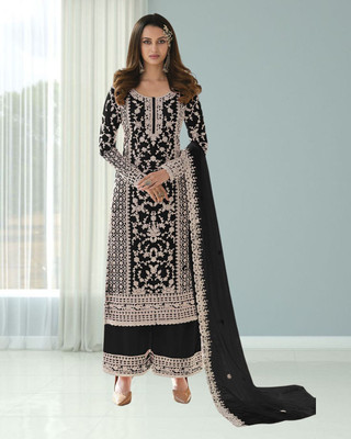 Dealbazaars Corporation Net/Lace Dyed, Embroidered, Embellished, Self Design Salwar Suit Material