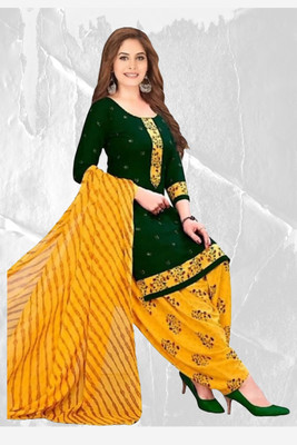 VERCO Crepe Printed Salwar Suit Material