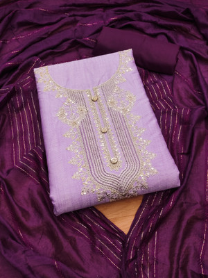 manvaa Chiffon Embellished Salwar Suit Material