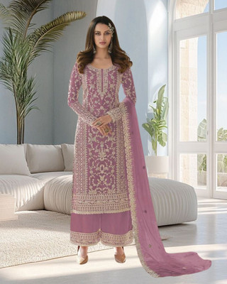 Dealbazaars Corporation Net/Lace Embroidered, Embellished Salwar Suit Material