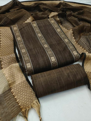 ALL IN ONE Cotton Silk Embroidered Kurta & Churidar Material