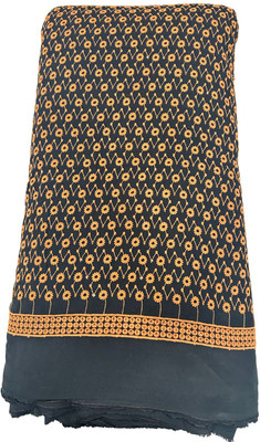 ThreadnThaan Viscose Rayon Embroidered Kurta Fabric