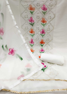 skyfiesta Georgette Printed Salwar Suit Material