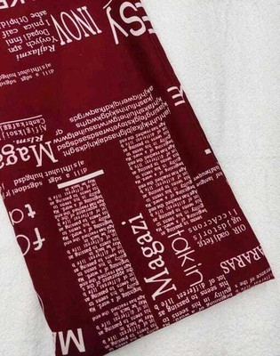 UNIQUE ENTERPRISE Crepe Solid, Printed Kurta Fabric