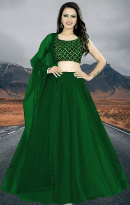 RUTSH CREATION Anarkali Gown(Green)
