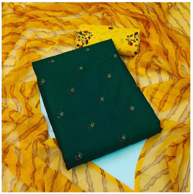JATADHAR FAB Crepe Self Design Salwar Suit Material