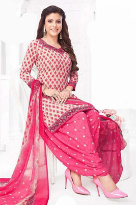 SIMPLYETHNIC Crepe Printed Salwar Suit Material