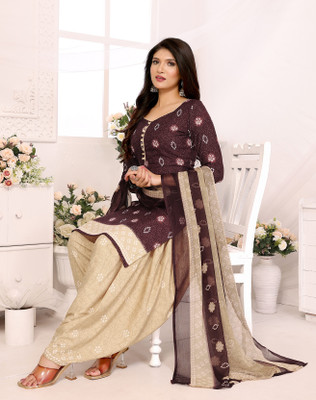 THIRA Crepe Printed Salwar Suit Material