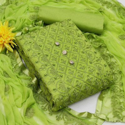 Krishani Creation Pure Cotton Self Design Salwar Suit Material