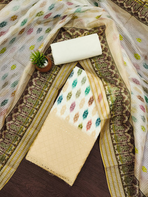 PandadiSaree Cotton Blend Printed Salwar Suit Material