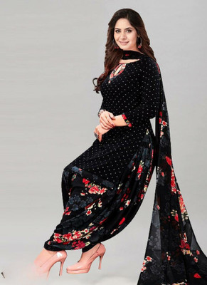 WONAYA Crepe Printed Salwar Suit Material