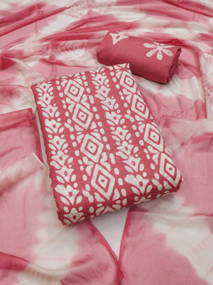 PANZORA Cotton Blend Printed Salwar Suit Material