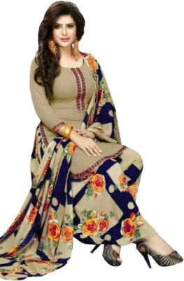 THE PRIVATE LABLE Crepe Printed, Self Design Kurta & Patiyala Material