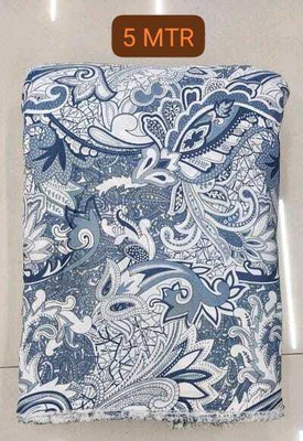 UNIQUE ENTERPRISE Crepe Solid, Printed Kurta Fabric