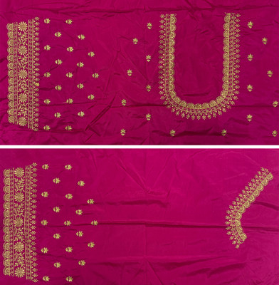 Blouseji Cotton Silk Embroidered Blouse Material