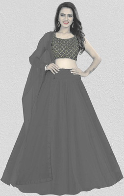 BIPIN ENTERPRISE Anarkali Gown(Grey)