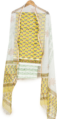 Hastkala Pure Cotton Floral Print Salwar Suit Material